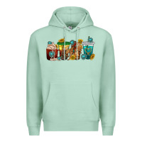 Seafoam western rodeo coffee cup Premium Hoodie - texasbilliewilder