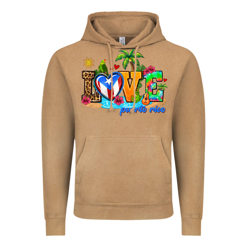 Love Puerto Rico Vintage Hoodie by AdoDesignShop | Teevron