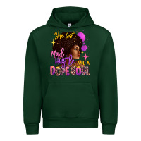 Forest Green She got mad hustle and a dope soul Urban Hoodie - RanaPortraitStore