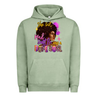 Pigment Oil Green She got mad hustle and a dope soul Urban Hoodie - RanaPortraitStore