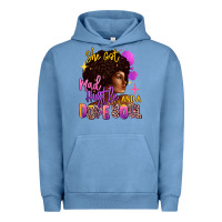 Pigment Pebble Blue She got mad hustle and a dope soul Urban Hoodie - RanaPortraitStore