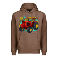 Chestnut western tractor Premium Hoodie - texasbilliewilder