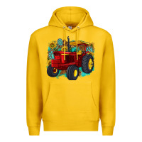Lemon western tractor Premium Hoodie - texasbilliewilder