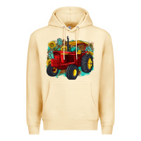Pina Colada western tractor Premium Hoodie - texasbilliewilder