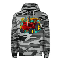 Slate Camo western tractor Premium Hoodie - texasbilliewilder