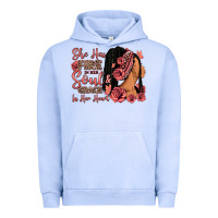 Pigment Grape Ice She has fire in her soul afro woman Urban Hoodie - RanaPortraitStore