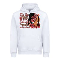 White She has fire in her soul afro woman Urban Hoodie - RanaPortraitStore