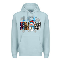 Blue Mist let it snow Premium Hoodie - Zillion Design Studio