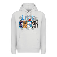 Dove Grey let it snow Premium Hoodie - Zillion Design Studio