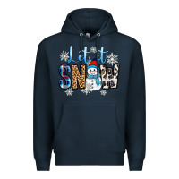 Navy let it snow Premium Hoodie - Zillion Design Studio