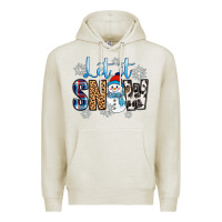 Oatmeal Heather let it snow Premium Hoodie - Zillion Design Studio