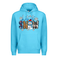 Ocean Blue let it snow Premium Hoodie - Zillion Design Studio