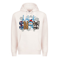 Pale Pink let it snow Premium Hoodie - Zillion Design Studio