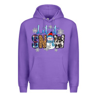 Purple let it snow Premium Hoodie - Zillion Design Studio