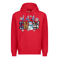 Red let it snow Premium Hoodie - Zillion Design Studio