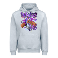Heather Grey Purple galaxy sneaker girl Urban Hoodie - RanaPortraitStore
