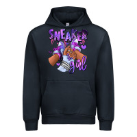 Navy Purple galaxy sneaker girl Urban Hoodie - RanaPortraitStore