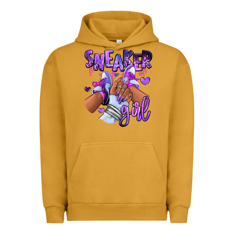 Purple Galaxy Sneaker Girl Urban Hoodie by RanaPortraitStore | Teevron