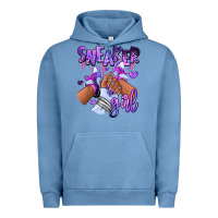 Pigment Pebble Blue Purple galaxy sneaker girl Urban Hoodie - RanaPortraitStore