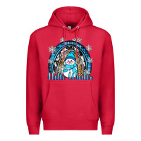 Cardinal hello winter rainbow Premium Hoodie - Zillion Design Studio