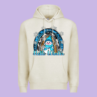 Premium Hoodie hello winter rainbow