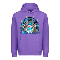 Purple hello winter rainbow Premium Hoodie - Zillion Design Studio
