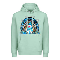 Seafoam hello winter rainbow Premium Hoodie - Zillion Design Studio