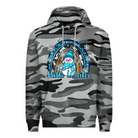 Slate Camo hello winter rainbow Premium Hoodie - Zillion Design Studio