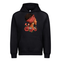 Black She who kneels before god can stand before anyone Urban Hoodie - RanaPortraitStore
