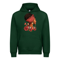 Forest Green She who kneels before god can stand before anyone Urban Hoodie - RanaPortraitStore