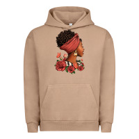 Pigment Burro She who kneels before god can stand before anyone Urban Hoodie - RanaPortraitStore