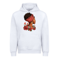 White She who kneels before god can stand before anyone Urban Hoodie - RanaPortraitStore