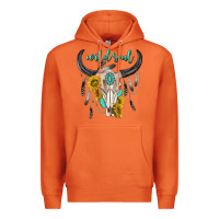 Carrot wild soul boho bull skull Premium Hoodie - texasbilliewilder