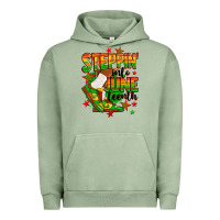 Pigment Oil Green Steppin' into Juneteenth Urban Hoodie - RanaPortraitStore
