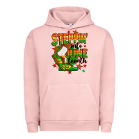 Pigment Salmon Steppin' into Juneteenth Urban Hoodie - RanaPortraitStore