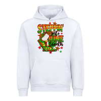 White Steppin' into Juneteenth Urban Hoodie - RanaPortraitStore