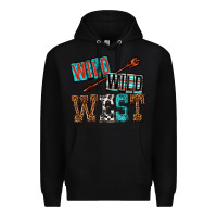Black wild wild west Premium Hoodie - texasbilliewilder