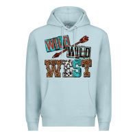 Blue Mist wild wild west Premium Hoodie - texasbilliewilder