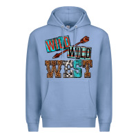 Colony Blue wild wild west Premium Hoodie - texasbilliewilder