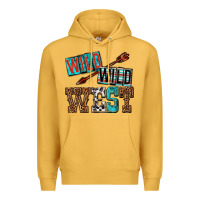 Mustard wild wild west Premium Hoodie - texasbilliewilder