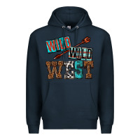 Navy wild wild west Premium Hoodie - texasbilliewilder