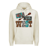 Oatmeal Heather wild wild west Premium Hoodie - texasbilliewilder