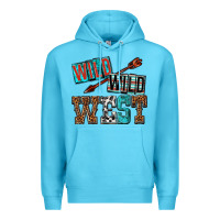 Ocean Blue wild wild west Premium Hoodie - texasbilliewilder