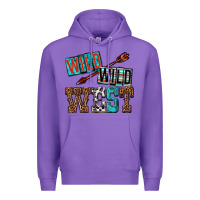 Purple wild wild west Premium Hoodie - texasbilliewilder