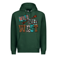 Sports Green wild wild west Premium Hoodie - texasbilliewilder