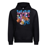 Black Sneaker girl afro woman Urban Hoodie - RanaPortraitStore