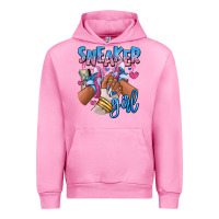 Fuchsia Pink Sneaker girl afro woman Urban Hoodie - RanaPortraitStore