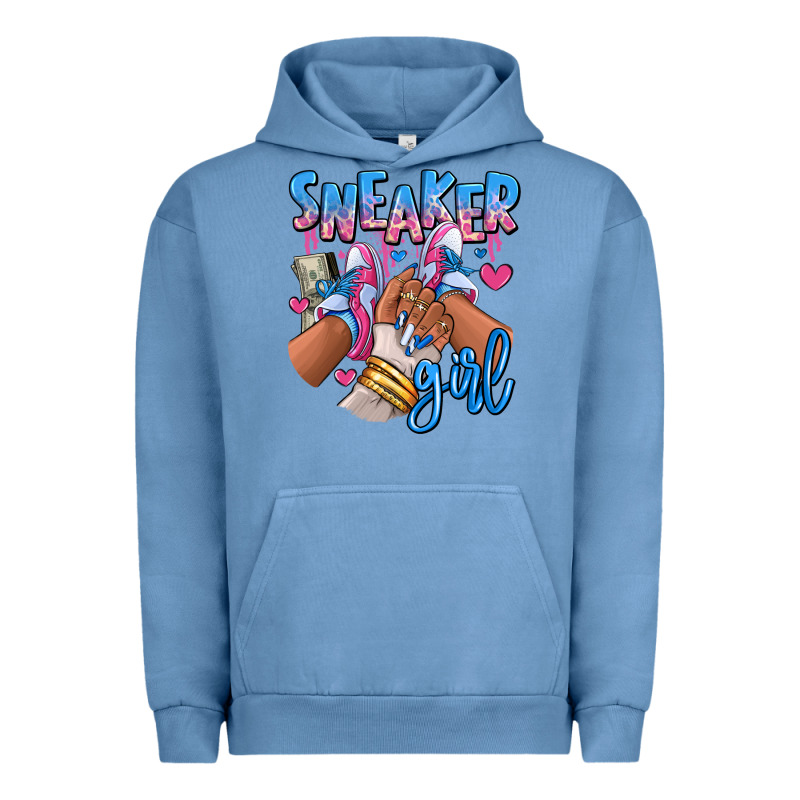 Sneaker Girl Afro Woman Urban Hoodie by RanaPortraitStore | Teevron