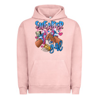 Pigment Salmon Sneaker girl afro woman Urban Hoodie - RanaPortraitStore