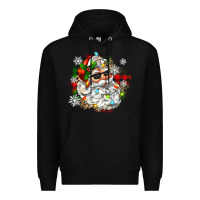 Black santa with sunglasses christmas Premium Hoodie - Zillion Design Studio